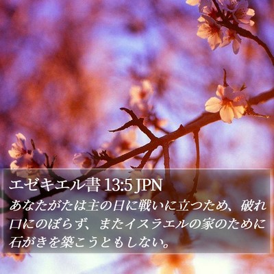 エゼキエル書 13:5 JPN Bible Verse Image