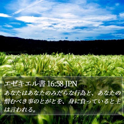 エゼキエル書 16:58 JPN Bible Verse Image
