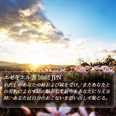 エゼキエル書 16:61 JPN Bible Verse Image