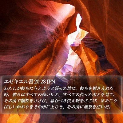 エゼキエル書 20:28 JPN Bible Verse Image