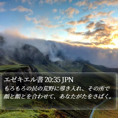 エゼキエル書 20:35 JPN Bible Verse Image