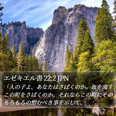 エゼキエル書 22:2 JPN Bible Verse Image