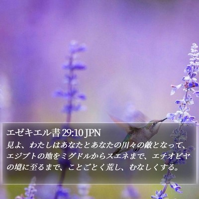 エゼキエル書 29:10 JPN Bible Verse Image