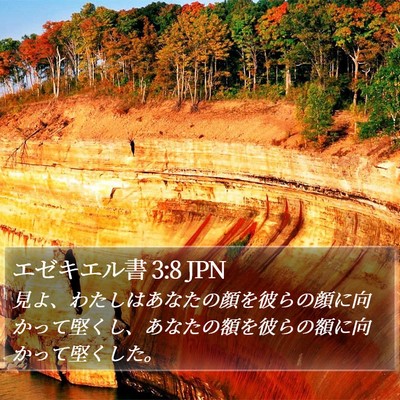 エゼキエル書 3:8 JPN Bible Verse Image