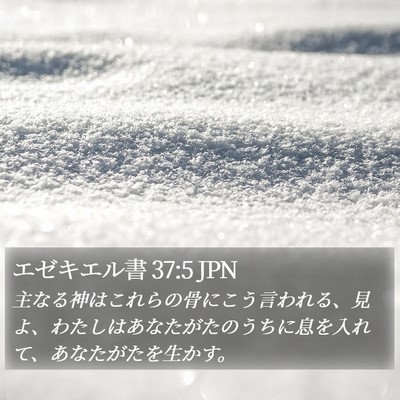エゼキエル書 37:5 JPN Bible Verse Image