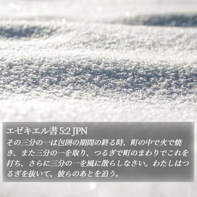 エゼキエル書 5:2 JPN Bible Verse Image