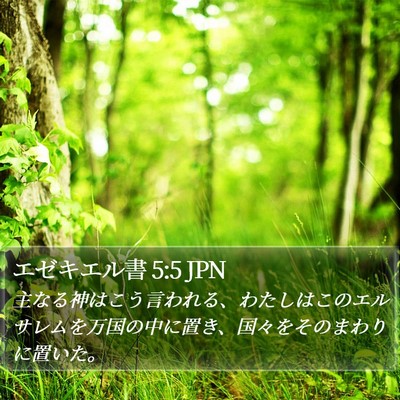 エゼキエル書 5:5 JPN Bible Verse Image