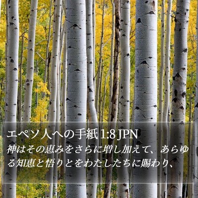 エペソ人への手紙 1:8 JPN Bible Verse Image