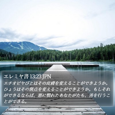エレミヤ書 13:23 JPN Bible Verse Image