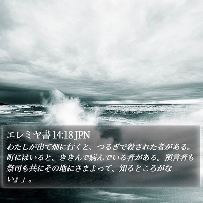 エレミヤ書 14:18 JPN Bible Verse Image