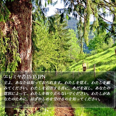 エレミヤ書 15:15 JPN Bible Verse Image