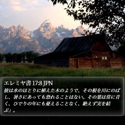 エレミヤ書 17:8 JPN Bible Verse Image