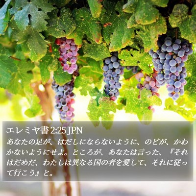 エレミヤ書 2:25 JPN Bible Verse Image