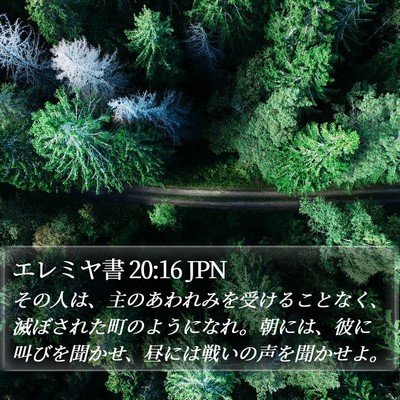 エレミヤ書 20:16 JPN Bible Verse Image