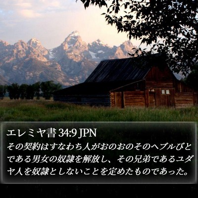 エレミヤ書 34:9 JPN Bible Verse Image