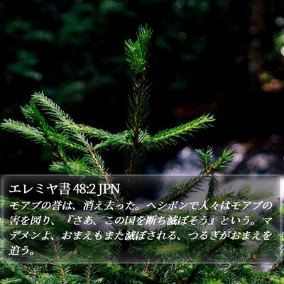 エレミヤ書 48:2 JPN Bible Verse Image