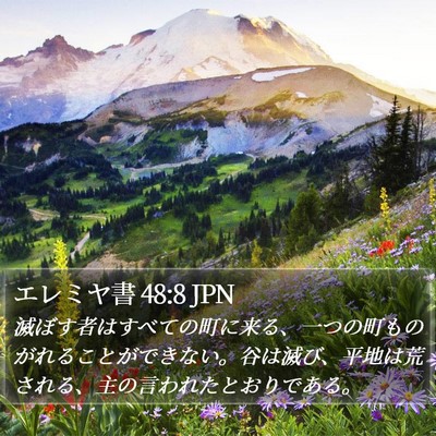 エレミヤ書 48:8 JPN Bible Verse Image