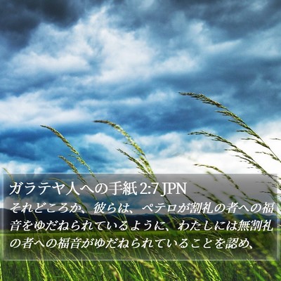 ガラテヤ人への手紙 2:7 JPN Bible Verse Image