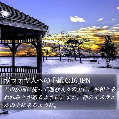 ガラテヤ人への手紙 6:16 JPN Bible Verse Image