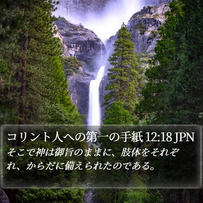 コリント人への第一の手紙 12:18 JPN Bible Verse Image
