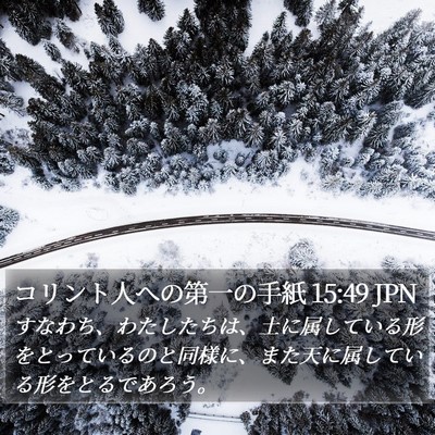 コリント人への第一の手紙 15:49 JPN Bible Verse Image