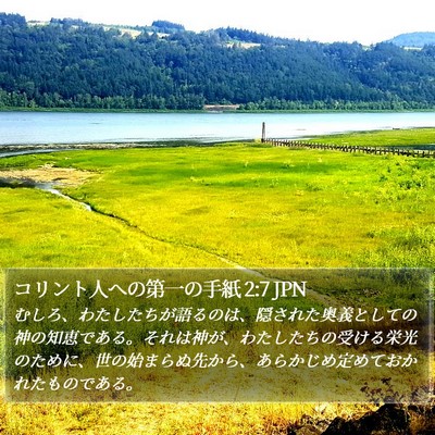 コリント人への第一の手紙 2:7 JPN Bible Verse Image