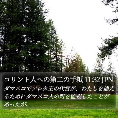 コリント人への第二の手紙 11:32 JPN Bible Verse Image