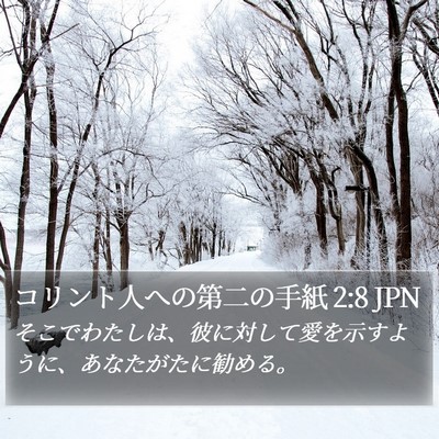 コリント人への第二の手紙 2:8 JPN Bible Verse Image