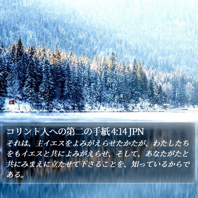 コリント人への第二の手紙 4:14 JPN Bible Verse Image
