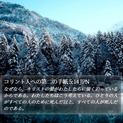 コリント人への第二の手紙 5:14 JPN Bible Verse Image