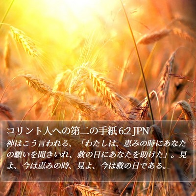 コリント人への第二の手紙 6:2 JPN Bible Verse Image