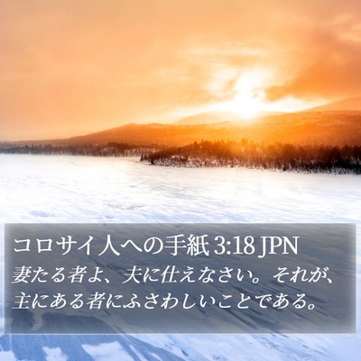 コロサイ人への手紙 3:18 JPN Bible Verse Image