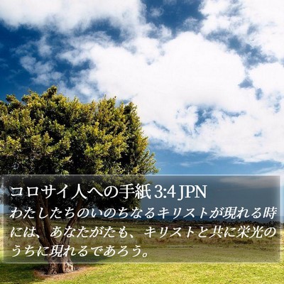 コロサイ人への手紙 3:4 JPN Bible Verse Image