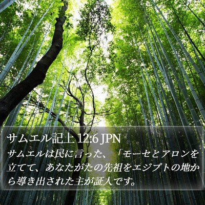 サムエル記上 12:6 JPN Bible Verse Image