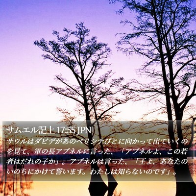 サムエル記上 17:55 JPN Bible Verse Image