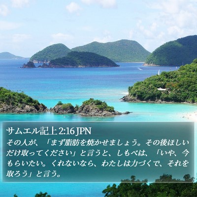 サムエル記上 2:16 JPN Bible Verse Image