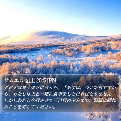 サムエル記上 20:5 JPN Bible Verse Image