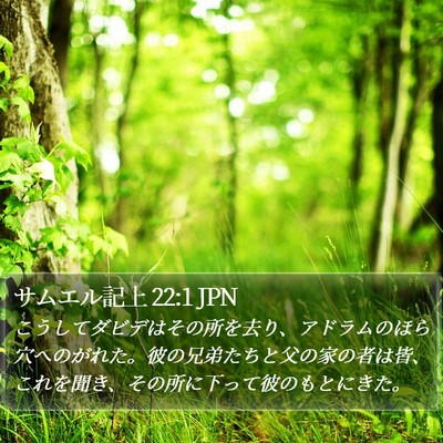 サムエル記上 22:1 JPN Bible Verse Image