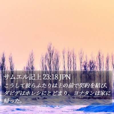 サムエル記上 23:18 JPN Bible Verse Image