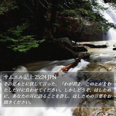 サムエル記上 25:24 JPN Bible Verse Image