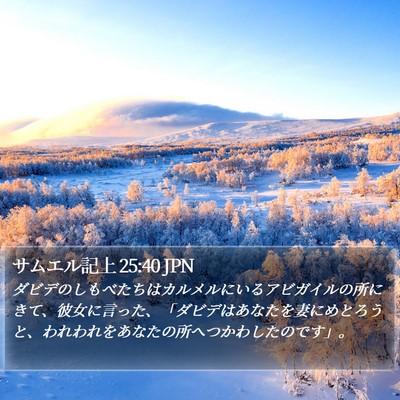 サムエル記上 25:40 JPN Bible Verse Image