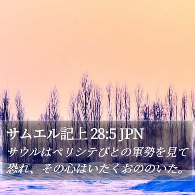 サムエル記上 28:5 JPN Bible Verse Image