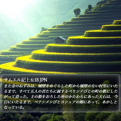 サムエル記上 6:18 JPN Bible Verse Image