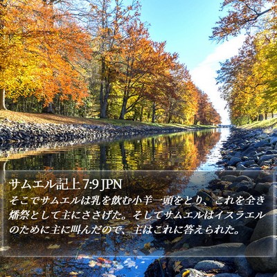 サムエル記上 7:9 JPN Bible Verse Image