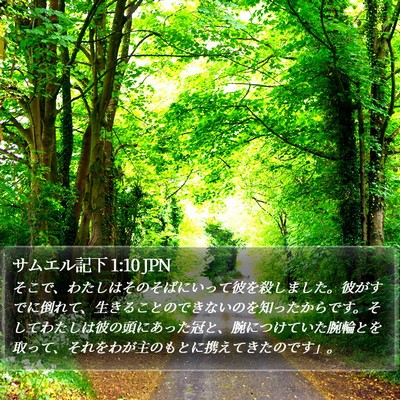 サムエル記下 1:10 JPN Bible Verse Image