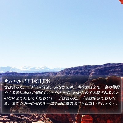 サムエル記下 14:11 JPN Bible Verse Image