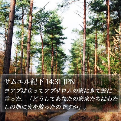サムエル記下 14:31 JPN Bible Verse Image