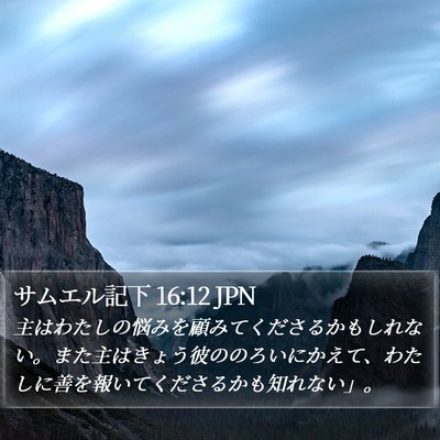 サムエル記下 16:12 JPN Bible Verse Image