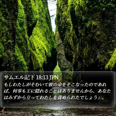 サムエル記下 18:13 JPN Bible Verse Image