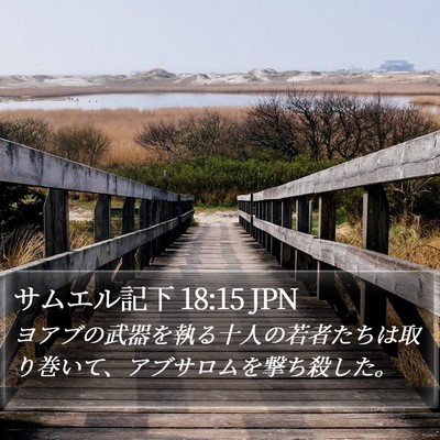 サムエル記下 18:15 JPN Bible Verse Image